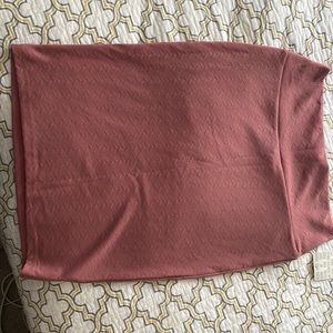 Rose stretch pencil skirt